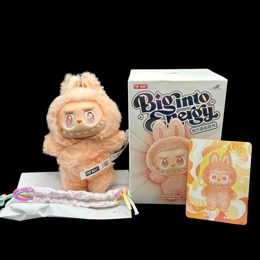 POP MART Labubu HAPPINESS Monsters Big Into Energy Plush - US Seller